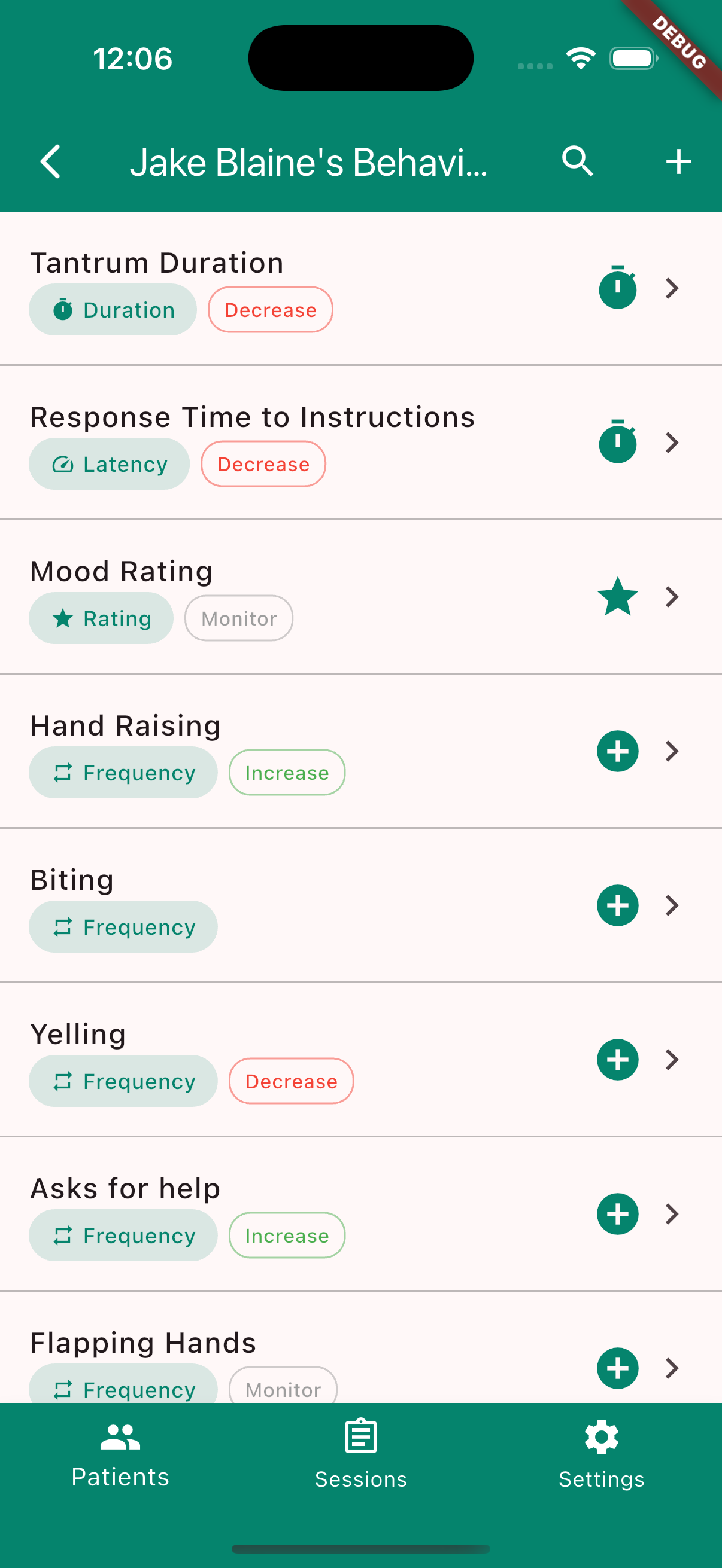 BXConnect behavior tracking list