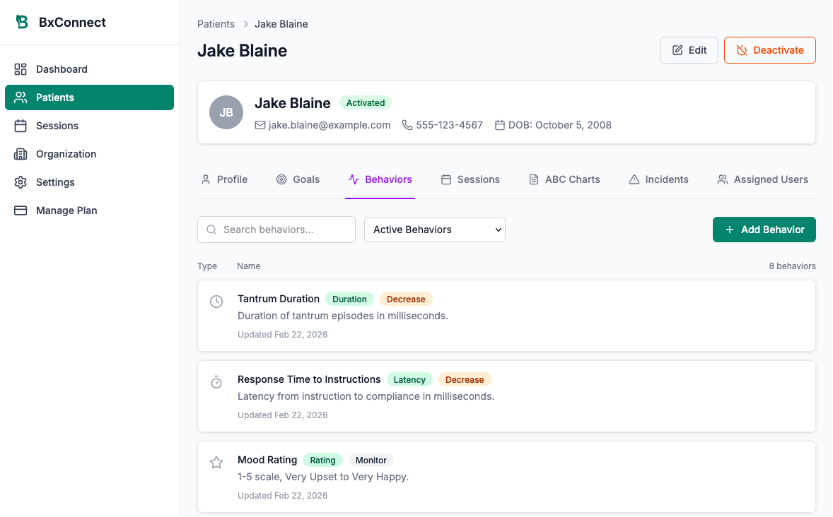 BXConnect desktop dashboard showing overview